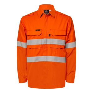 Flamebuster FSV035 HRC2 Hi Vis Reflective Shirt With Gusset Sleeves