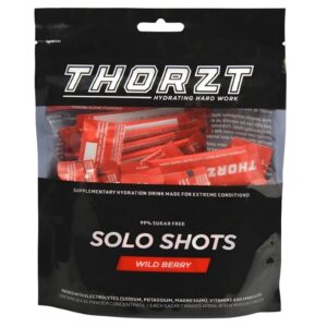 Thorzt SSSFWB 99% Sugar Free Solo Shots - Wild Berry Flavour 50 Shot Pack