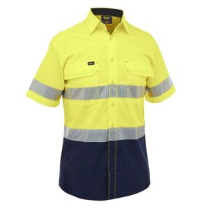 Bisley BS1491T X Airflow™ Hi Vis Taped Stretch Ripstop Shirt