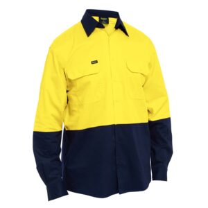 Bisley BS6695 Hi Vis Lightweight Drill Shirt