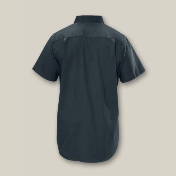 Hard Yakka Y07510 Short Sleeve Open Front Cotton Drill Work Shirt - Image 8