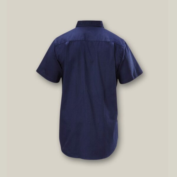 Hard Yakka Y07510 Short Sleeve Open Front Cotton Drill Work Shirt - Image 6