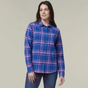 Hard Yakka Y08744 Womens Check Flannie