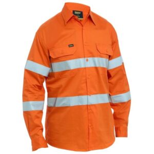 Bisley BS6698T Taped Hi Vis Cool Lightweight Drill Shirt