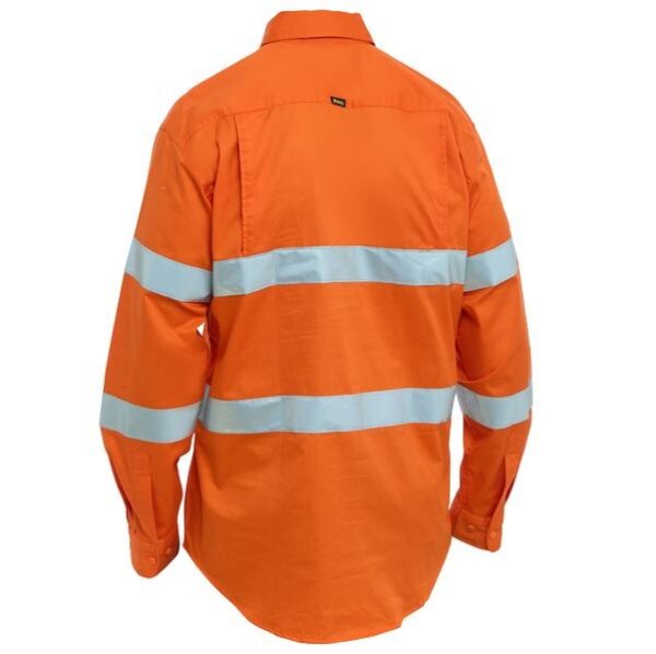 Bisley BS6698T Taped Hi Vis Cool Lightweight Drill Shirt - Image 2