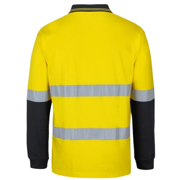 JB'S Wear 6DCPL Hi Vis D+N L/S Cotton Polo - Image 6