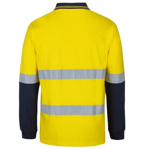 JB'S Wear 6DCPL Hi Vis D+N L/S Cotton Polo - Image 4