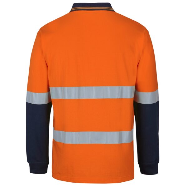 JB'S Wear 6DCPL Hi Vis D+N L/S Cotton Polo - Image 2