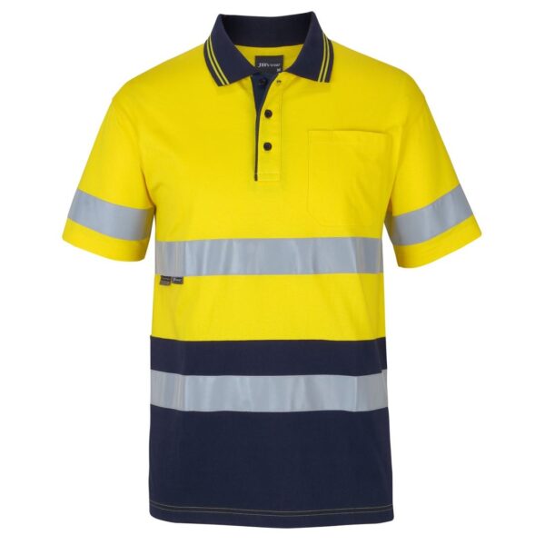 JB'S Wear 6DCPS Hi Vis D+N S/S Cotton Polo - Image 7