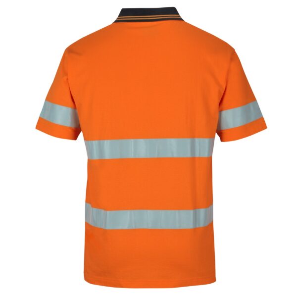 JB'S Wear 6DCPS Hi Vis D+N S/S Cotton Polo - Image 2