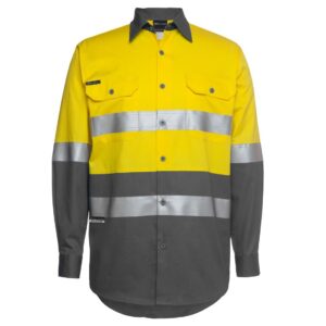 JBs Wear 6DNWL HiVis Long Sleeve Day and Night 150G Shirt